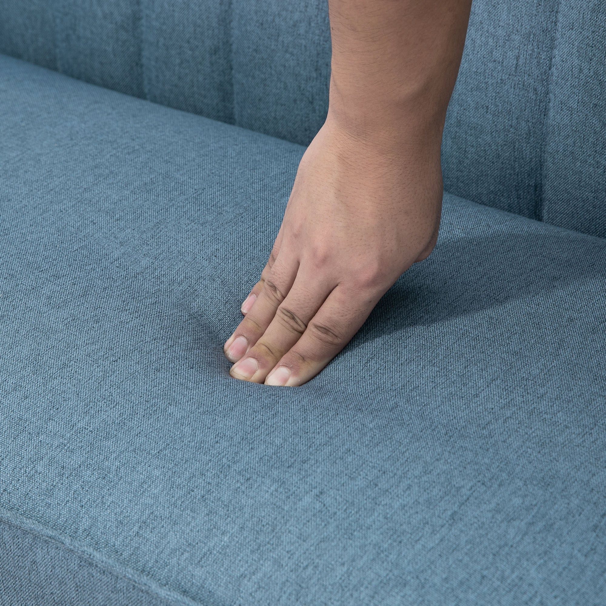 Retro Sohva 2-Istuttava, 117 x 56.5 x 77 cm, Vaaleansininen