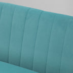 Retro Sohva 2-Istuttava, 117 x 56.5 x 77 cm, Turkoosi