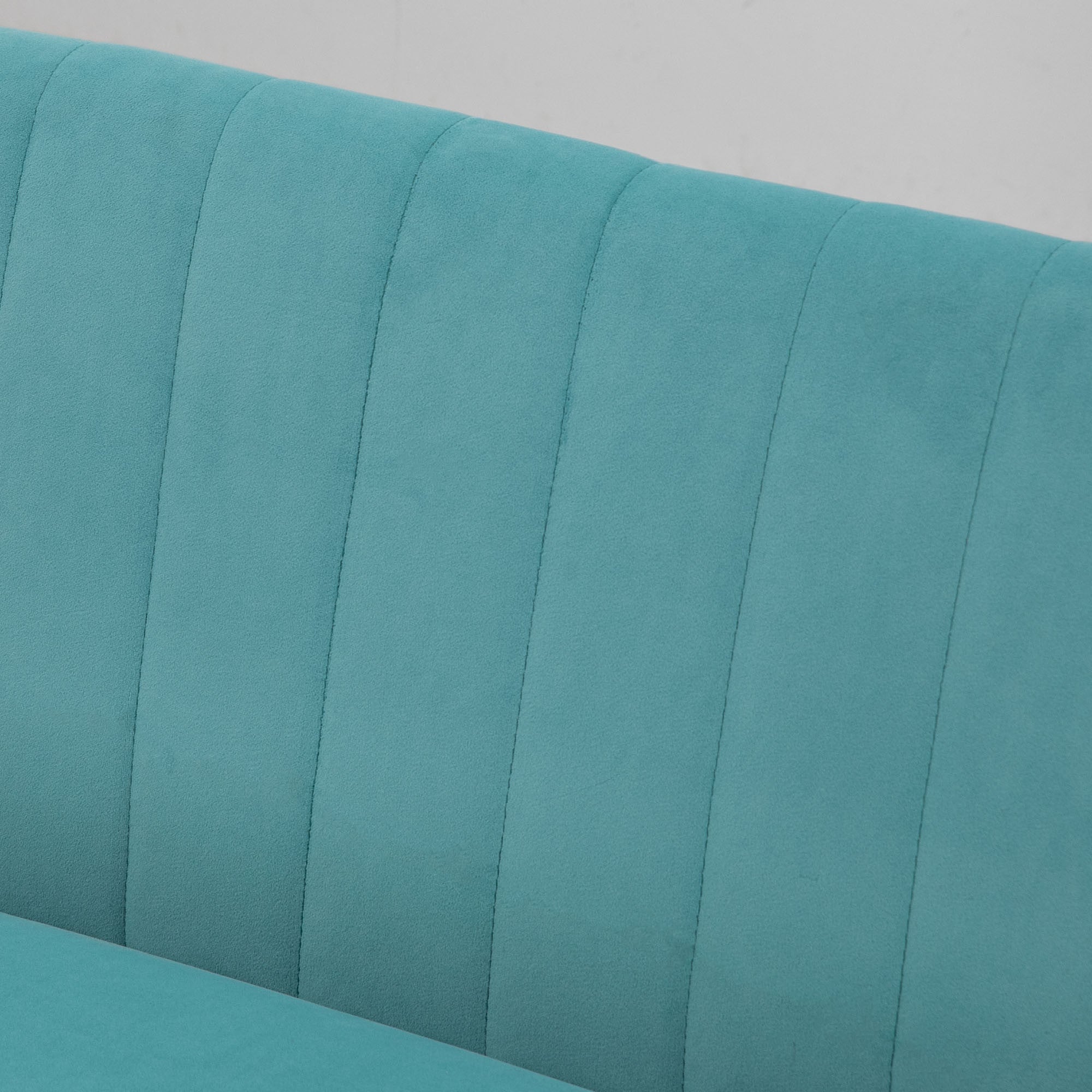 Retro Sohva 2-Istuttava, 117 x 56.5 x 77 cm, Turkoosi