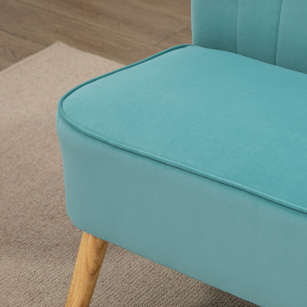 Retro Sohva 2-Istuttava, 117 x 56.5 x 77 cm, Turkoosi