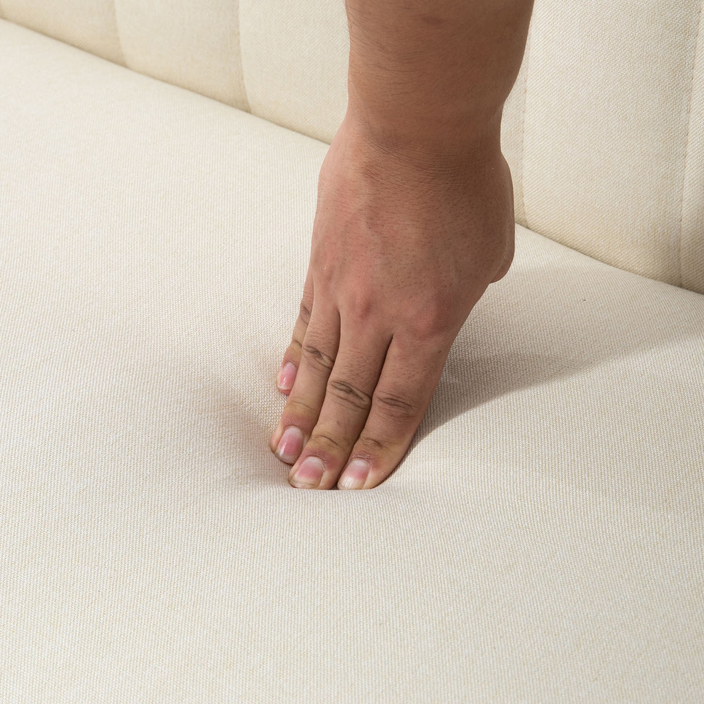 Retro Sohva 2-Istuttava, 117 x 56.5 x 77 cm, Kermanvalkoinen