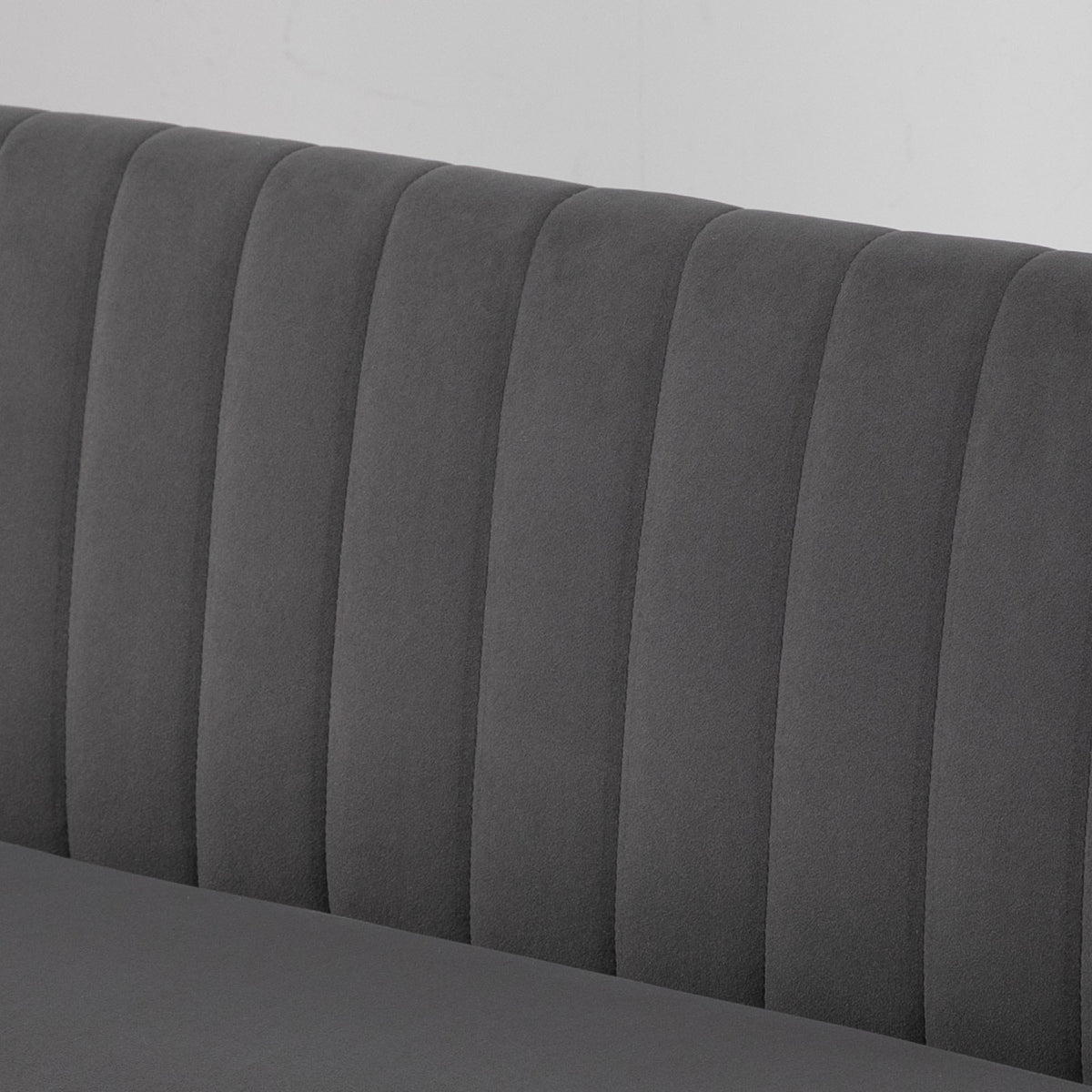 Retro soffa 2-sits, 117 x 56,5 x 77 cm, grå