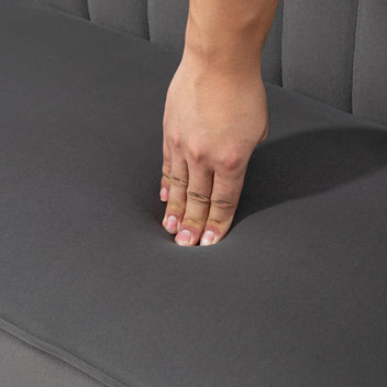 Retro soffa 2-sits, 117 x 56,5 x 77 cm, grå
