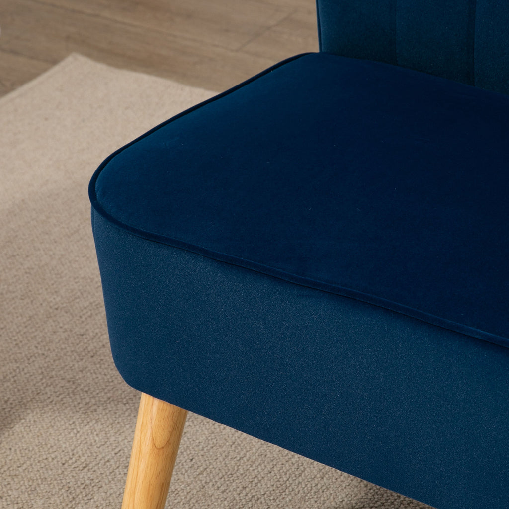 Retro Sohva 2-Istuttava, 117 x 56.5 x 77 cm, Laivastonsininen