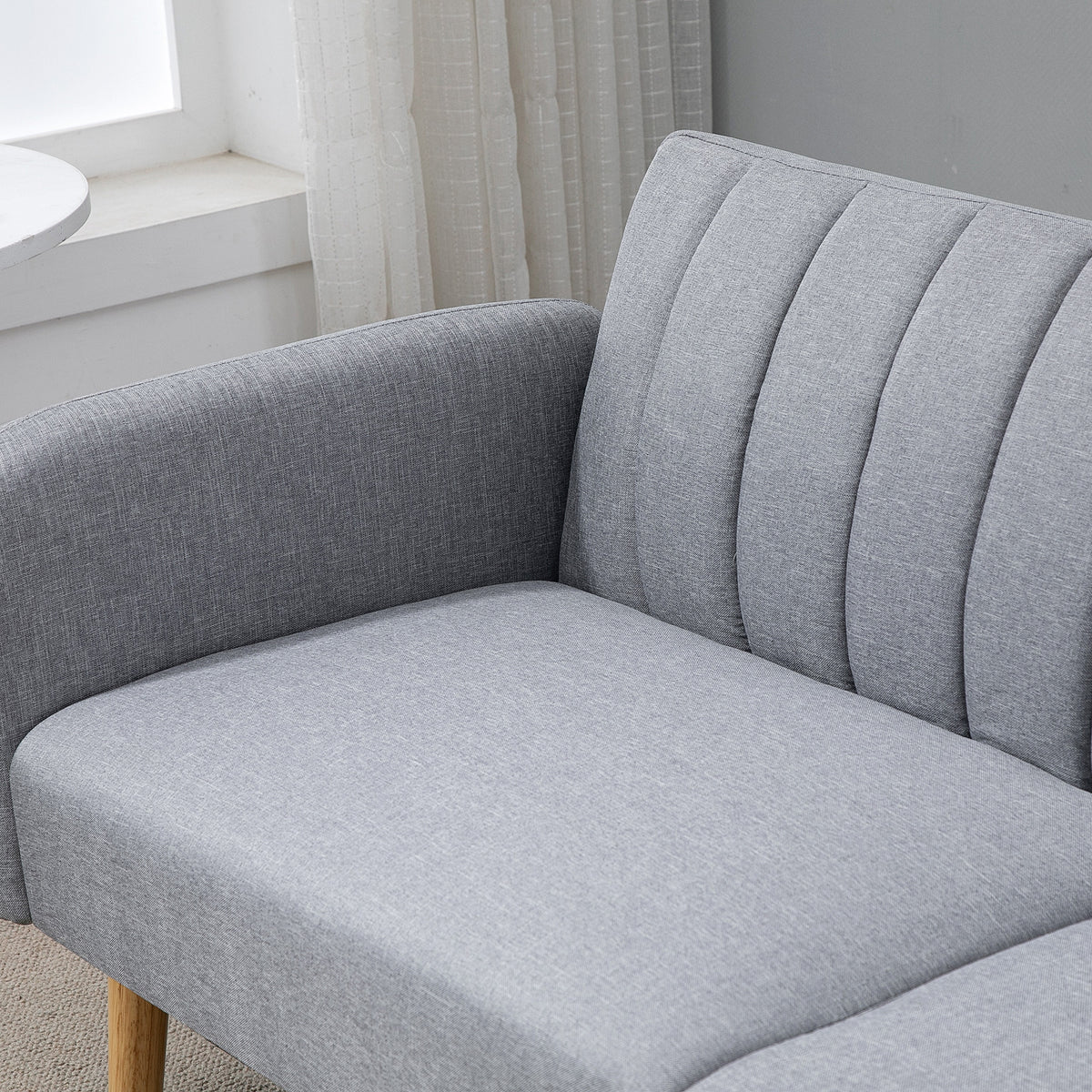 2-sitsbäddsoffa 173 x 75 x 73 cm, ljusgrå