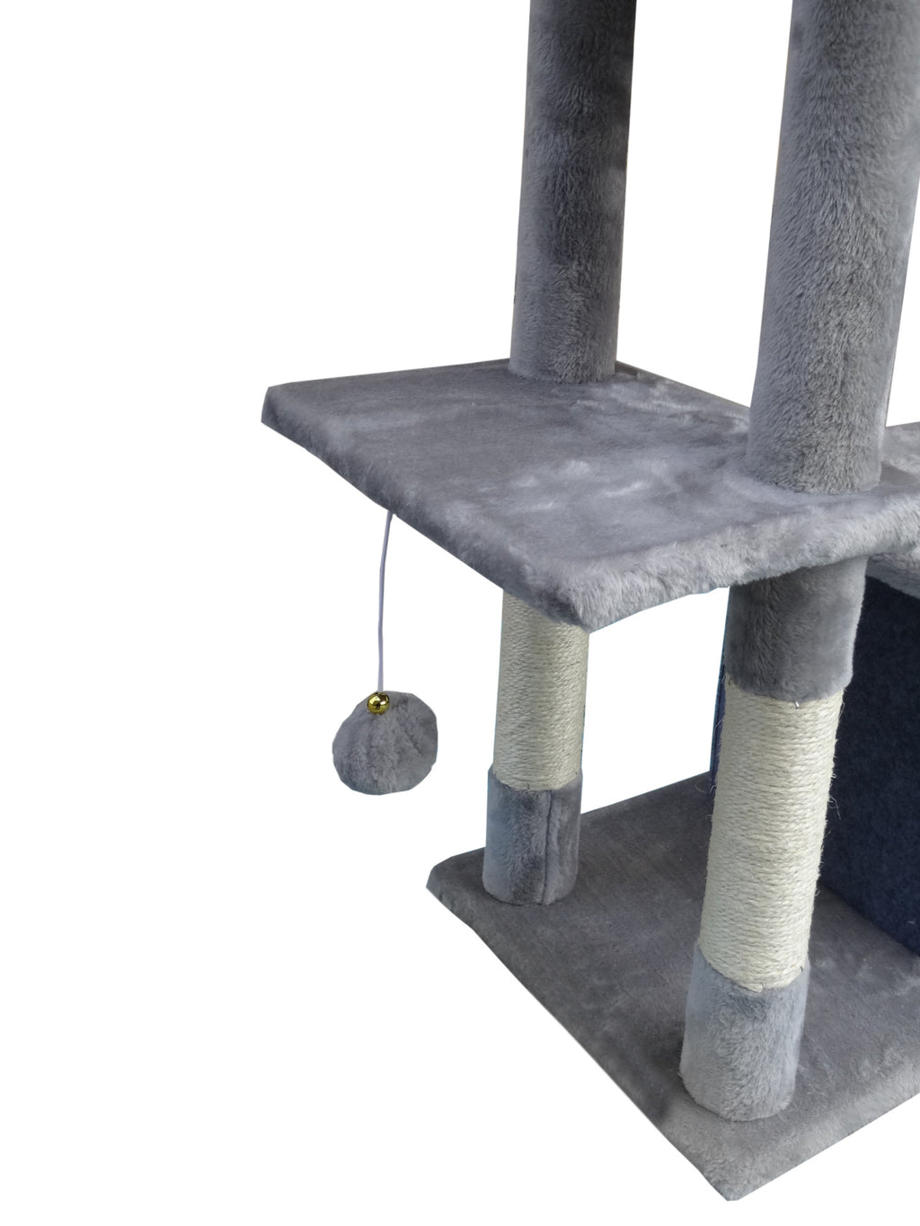 POHJOLAN LEMMIKKITARVIKE Kissan kiipeily-/raapimispuu 162 cm, Vaalean Harmaa