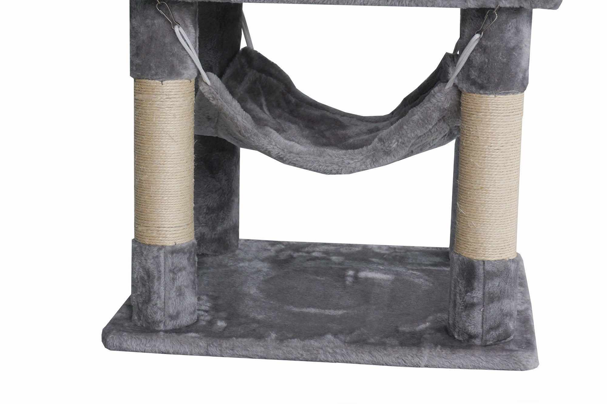 Pohjolan Lemmikkitarvike Kissan raapimispuu 131cm Vaalean harmaa