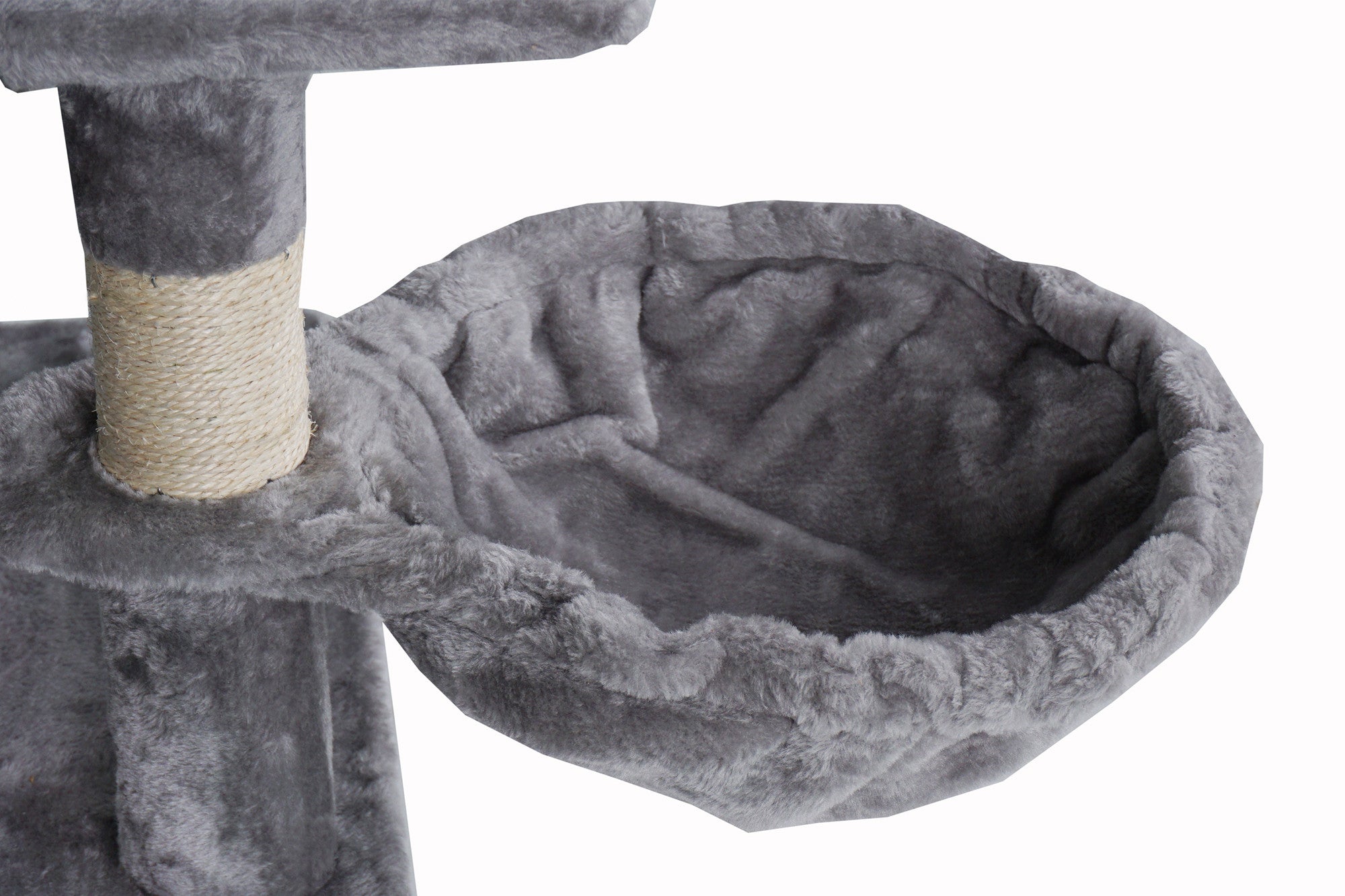 Pohjolan Lemmikkitarvike Kissan raapimispuu 131cm Vaalean harmaa