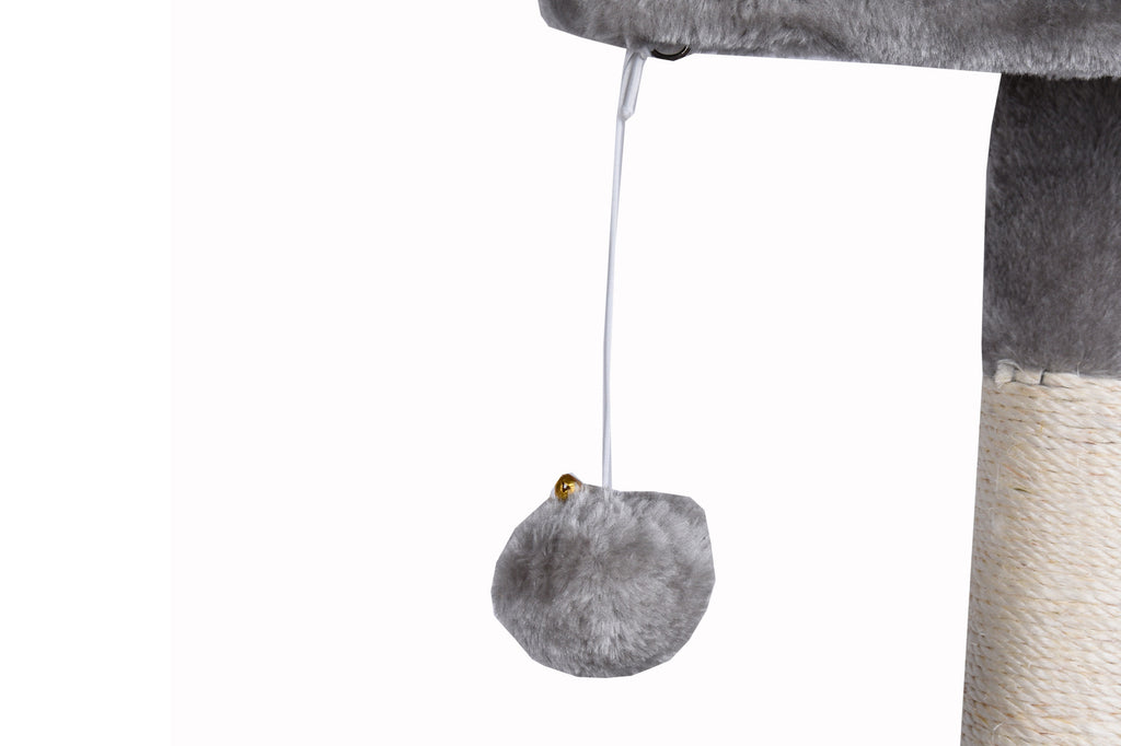 Pohjolan Lemmikkitarvike Kissan raapimispuu 131cm Vaalean harmaa