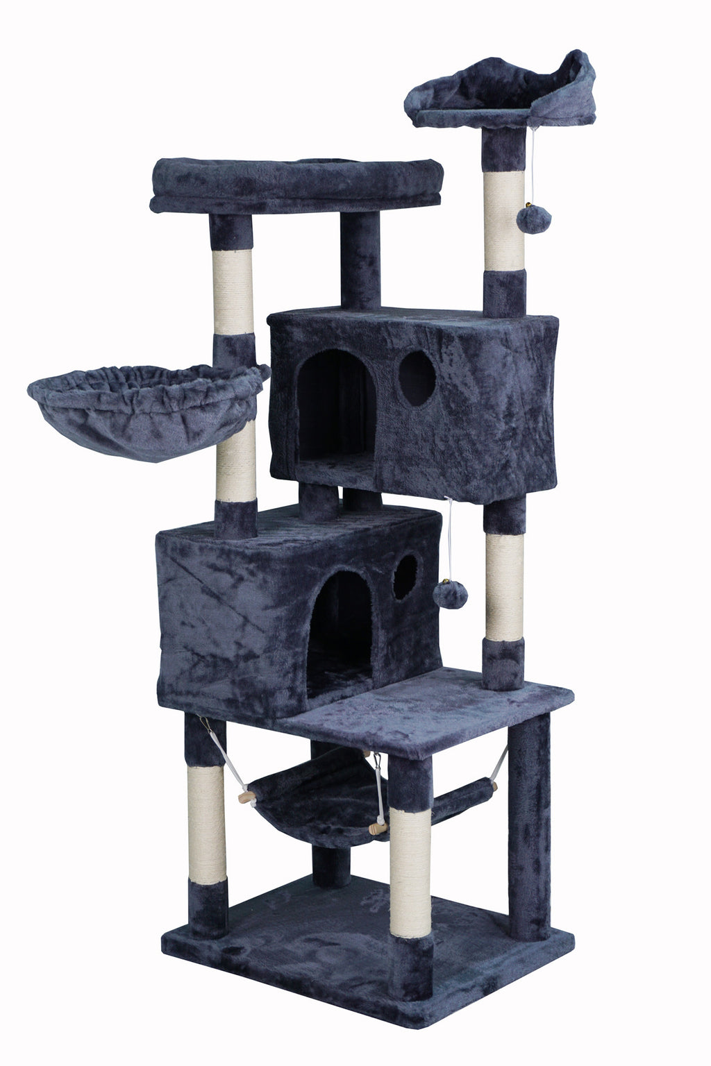 Pohjolan Lemmikkitarvike Kissan raapimispuu 163cm Harmaa
