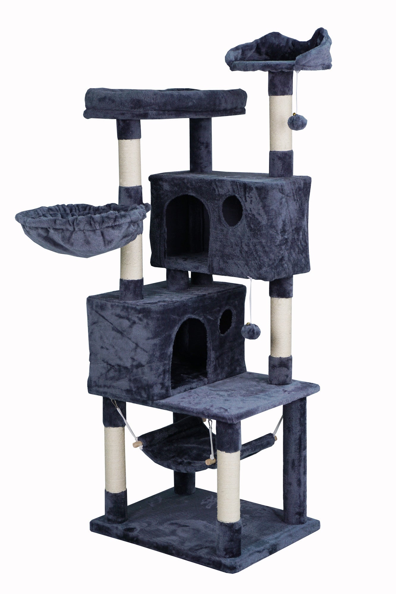 Pohjolan Lemmikkitarvike Kissan raapimispuu 163cm Harmaa