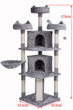 Pohjolan Lemmikkitarvike Kissan raapimispuu 175cm Vaalean harmaa