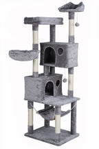 Pohjolan Lemmikkitarvike Kissan raapimispuu 185cm Vaalean harmaa