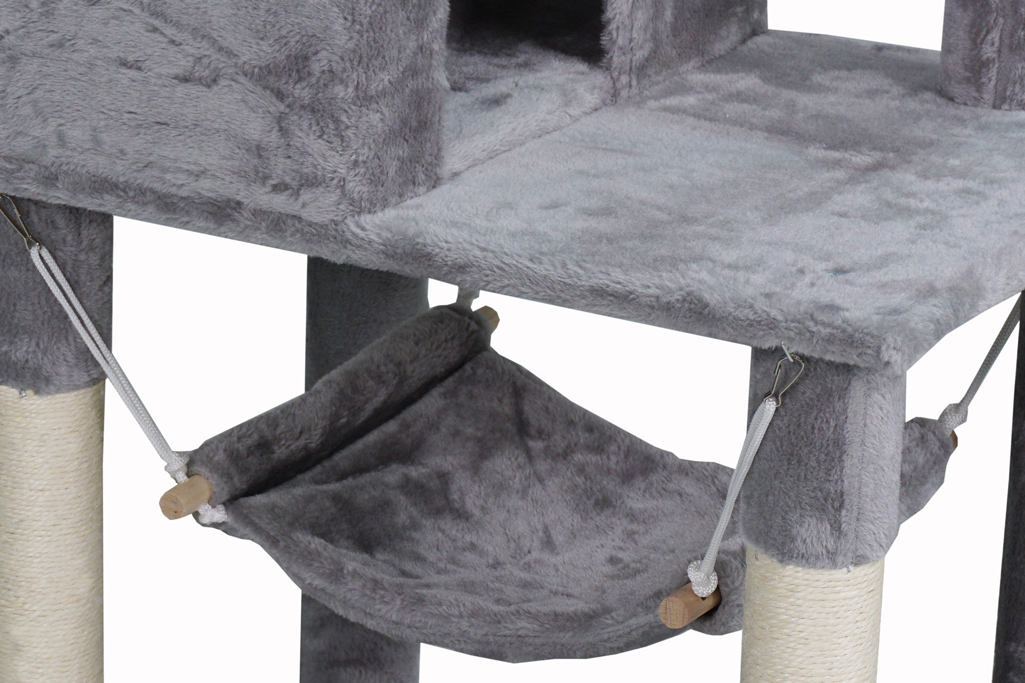 Pohjolan Lemmikkitarvike Kissan raapimispuu 185cm Vaalean harmaa