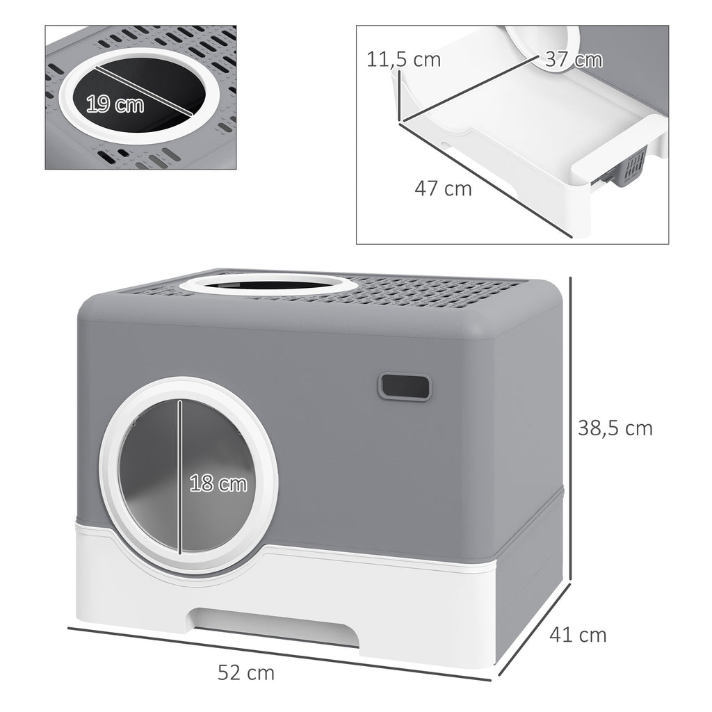 Kissan Hiekkalaatikko Vetolaatikolla 52 x 41 x 38.5 cm, Harmaa