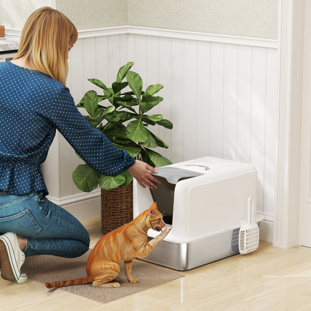 Kissanvessa Ruostumaton Teräs – helppo puhdistaa ja hajunsuojattu, max 6 kg