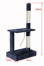 Pohjolan Lemmikkitarvike Kissan raapimispuu 102cm Harmaa