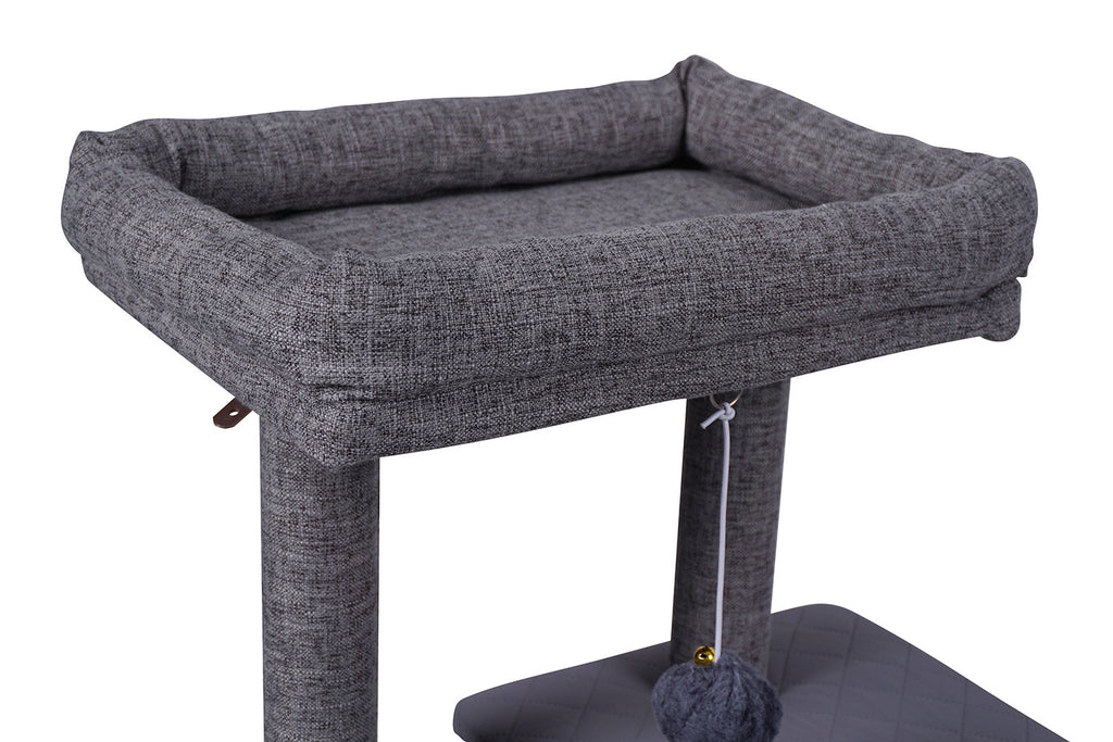 Pohjolan Lemmikkitarvike Kissan raapimispuu 138cm Harmaa