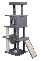 Pohjolan Lemmikkitarvike Kissan raapimispuu 138cm Harmaa