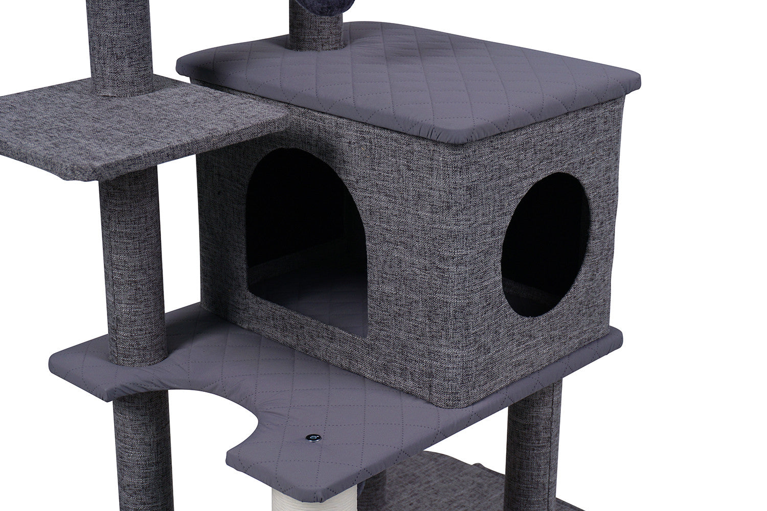 Pohjolan Lemmikkitarvike Kissan raapimispuu 138cm Harmaa