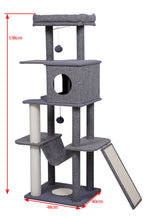 Pohjolan Lemmikkitarvike Kissan raapimispuu 138cm Harmaa