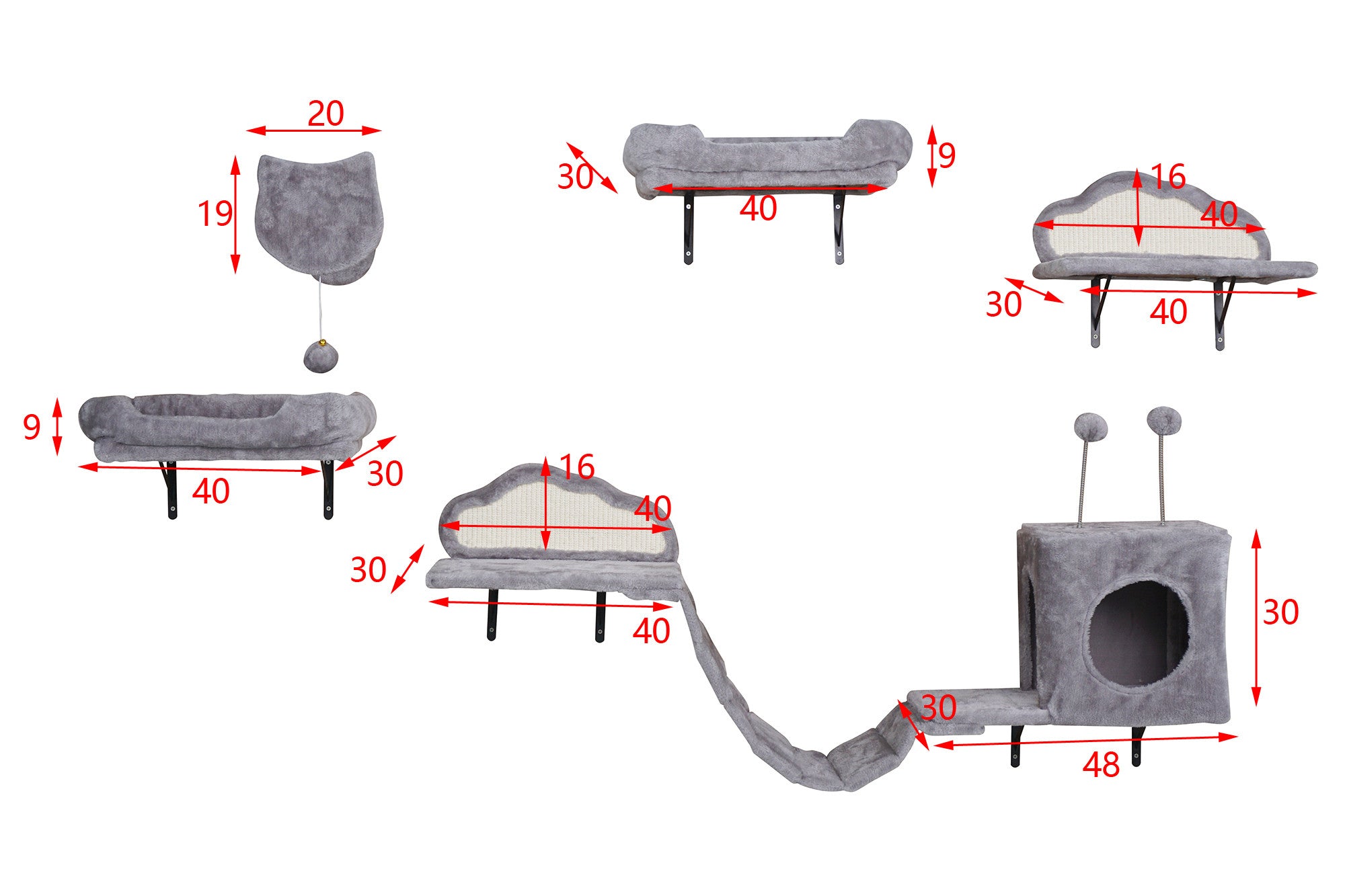 Pohjolan Lemmikkitarvike Kissan kiipeileyseinä 2