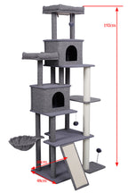 Pohjolan Lemmikkitarvike Kissan raapimispuu 192cm Vaalean harmaa