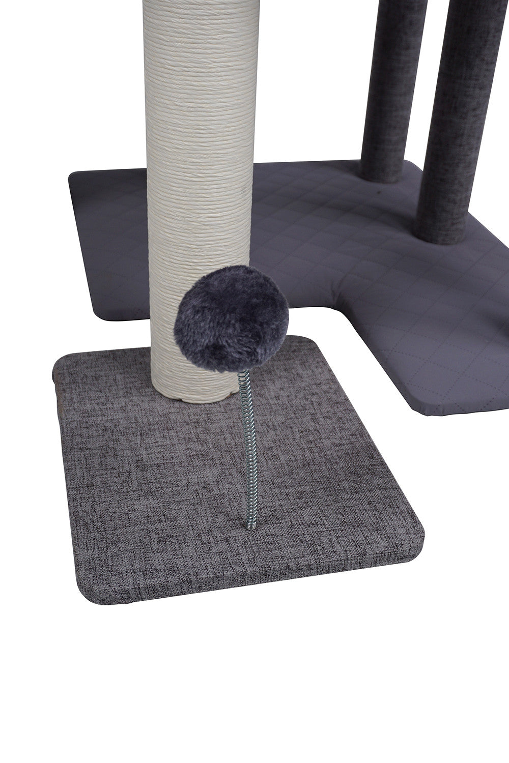 Pohjolan Lemmikkitarvike Kissan raapimispuu 192cm Vaalean harmaa