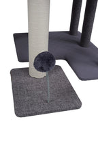 Pohjolan Lemmikkitarvike Kissan raapimispuu 192cm Vaalean harmaa