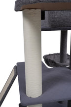 Pohjolan Lemmikkitarvike Kissan raapimispuu 192cm Vaalean harmaa