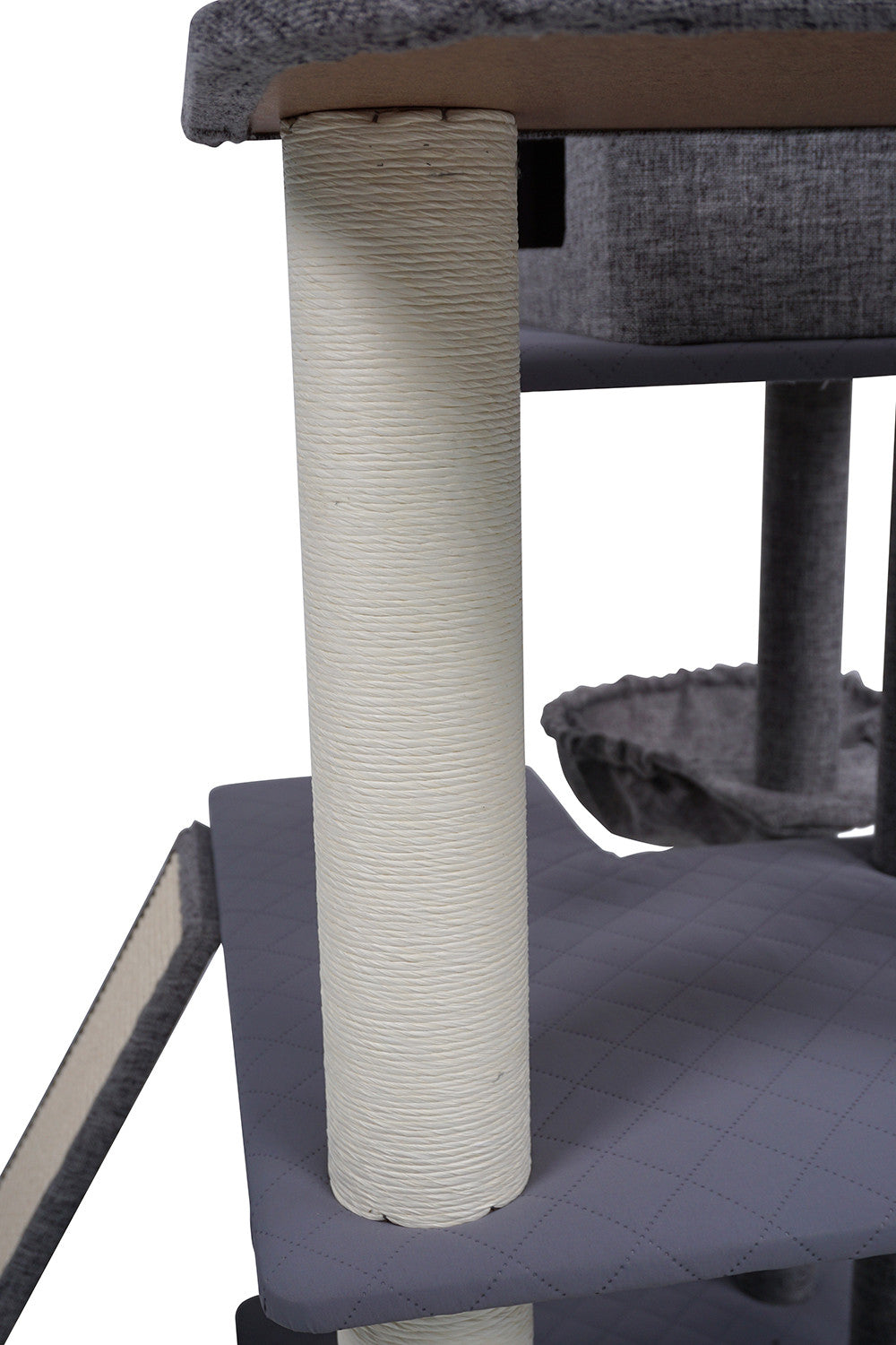 Pohjolan Lemmikkitarvike Kissan raapimispuu 192cm Vaalean harmaa