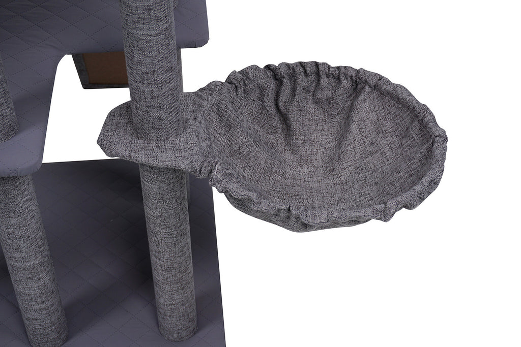 Pohjolan Lemmikkitarvike Kissan raapimispuu 192cm Vaalean harmaa