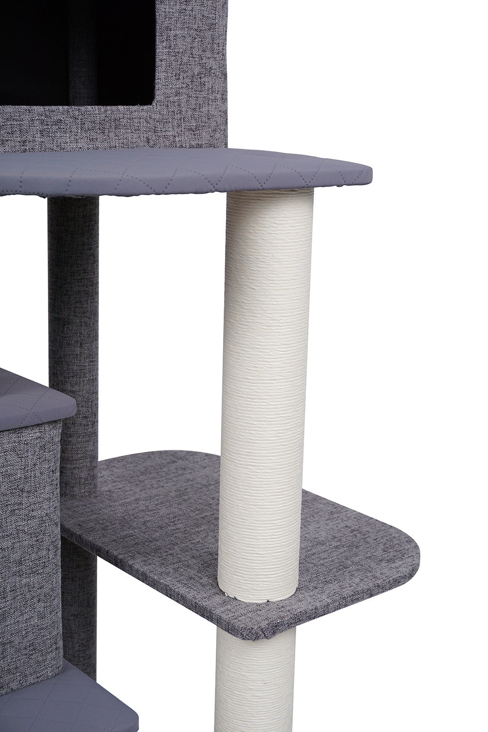 Pohjolan Lemmikkitarvike Kissan raapimispuu 192cm Vaalean harmaa