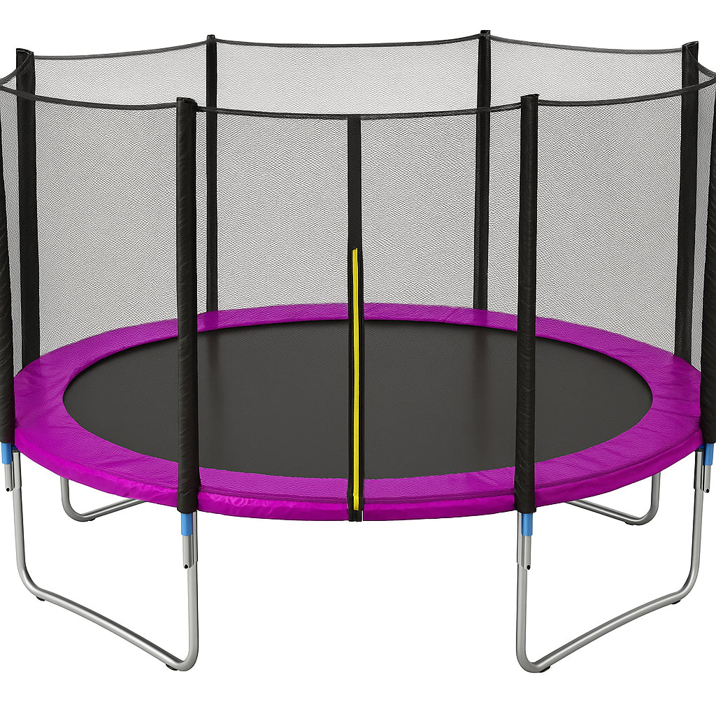 POHJOLAPULSE SPORTS Trampoliini Premium Ø 360cm Turvaverkolla, Vaaleanpunainen