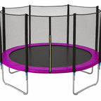 POHJOLAPULSE SPORTS Trampoliini Premium Ø 360cm Turvaverkolla, Vaaleanpunainen
