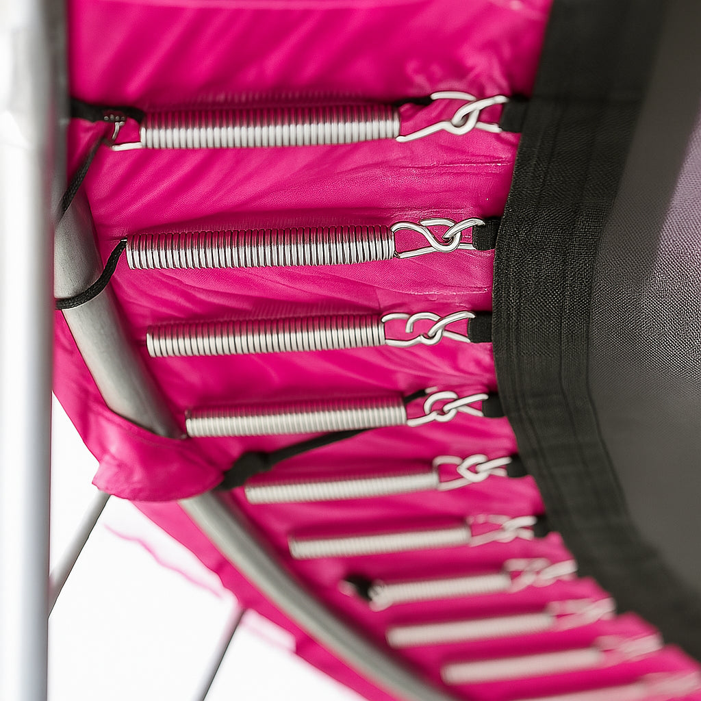 POHJOLAPULSE SPORTS Trampoliini Premium Ø 360cm Turvaverkolla, Vaaleanpunainen