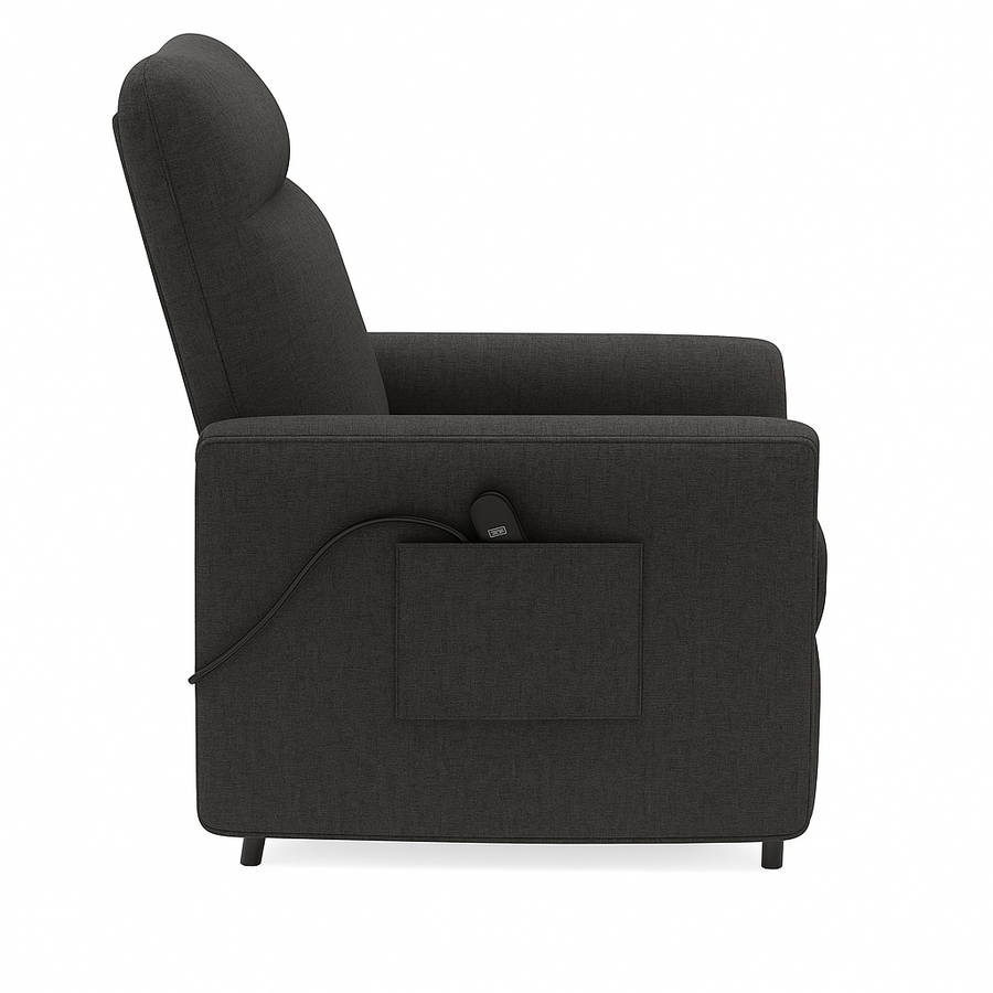 Mekanismituoli 77 x 82 x 104 cm – jalkatuki 90–180°, max 136 kg, harmaa
