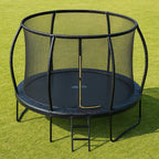 POHJOLAPULSE SPORTS LUXUS Trampoliini Ø 360cm Turvaverkolla MUSTA EDITION