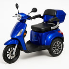 POHJOLA MOTORS Senioriskootteri Varashälyttimellä 1000W, 25km/h, 48V20AH, Sininen