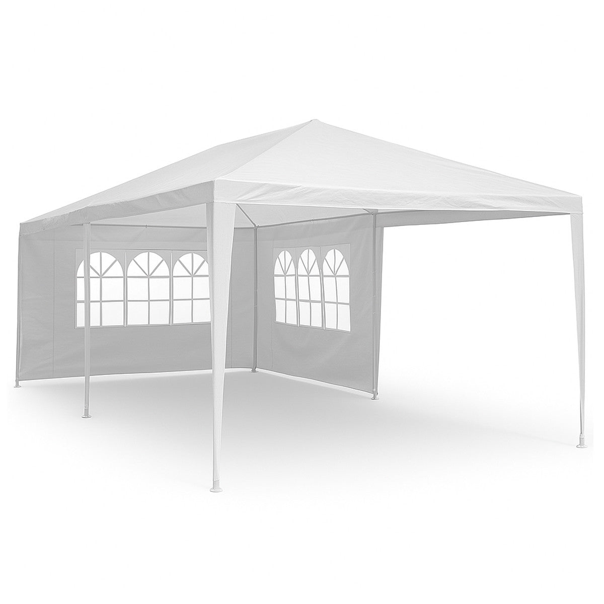 POHJOLA GARDEN Juhlateltta / Paviljonki irrotettavilla sivuilla 3x6m PE, Valkoinen