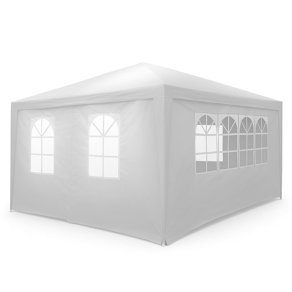 POHJOLA GARDEN Juhlateltta / Paviljonki irrotettavilla sivuilla 3x6m PE, Valkoinen