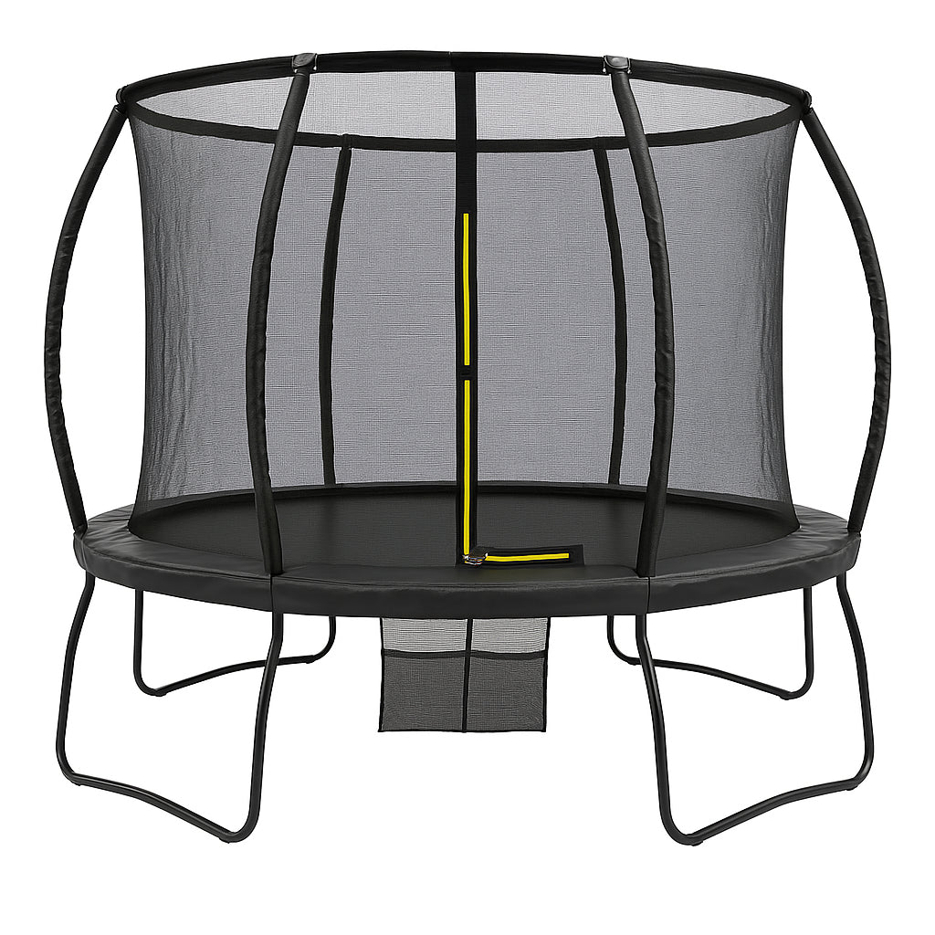 POHJOLAPULSE SPORTS LUXUS Trampoliini Ø 305cm Turvaverkolla, Musta