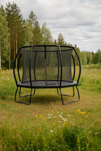 POHJOLAPULSE SPORTS LUXUS Trampoliini Ø 457cm Turvaverkolla, Musta