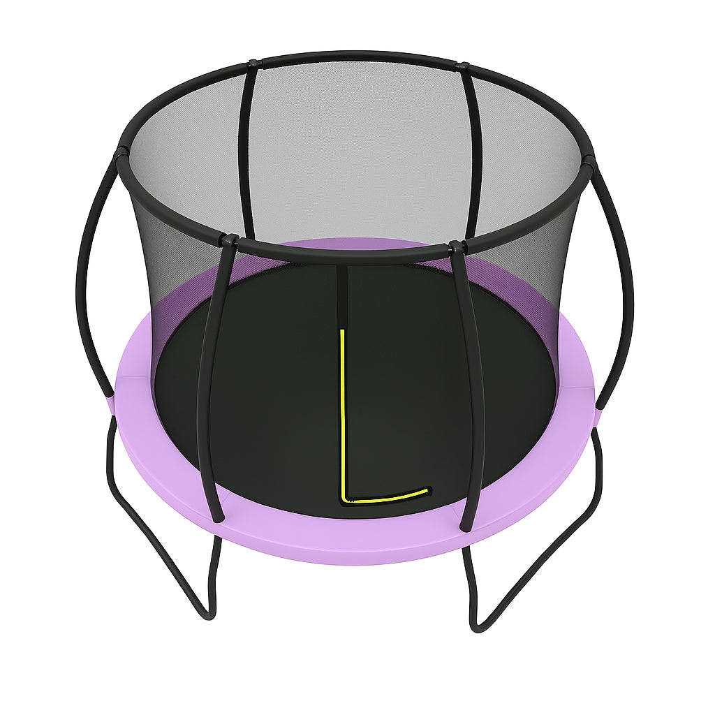 POHJOLAPULSE SPORTS LUXUS Trampoliini Ø 305cm Turvaverkolla, Vaaleanpunainen