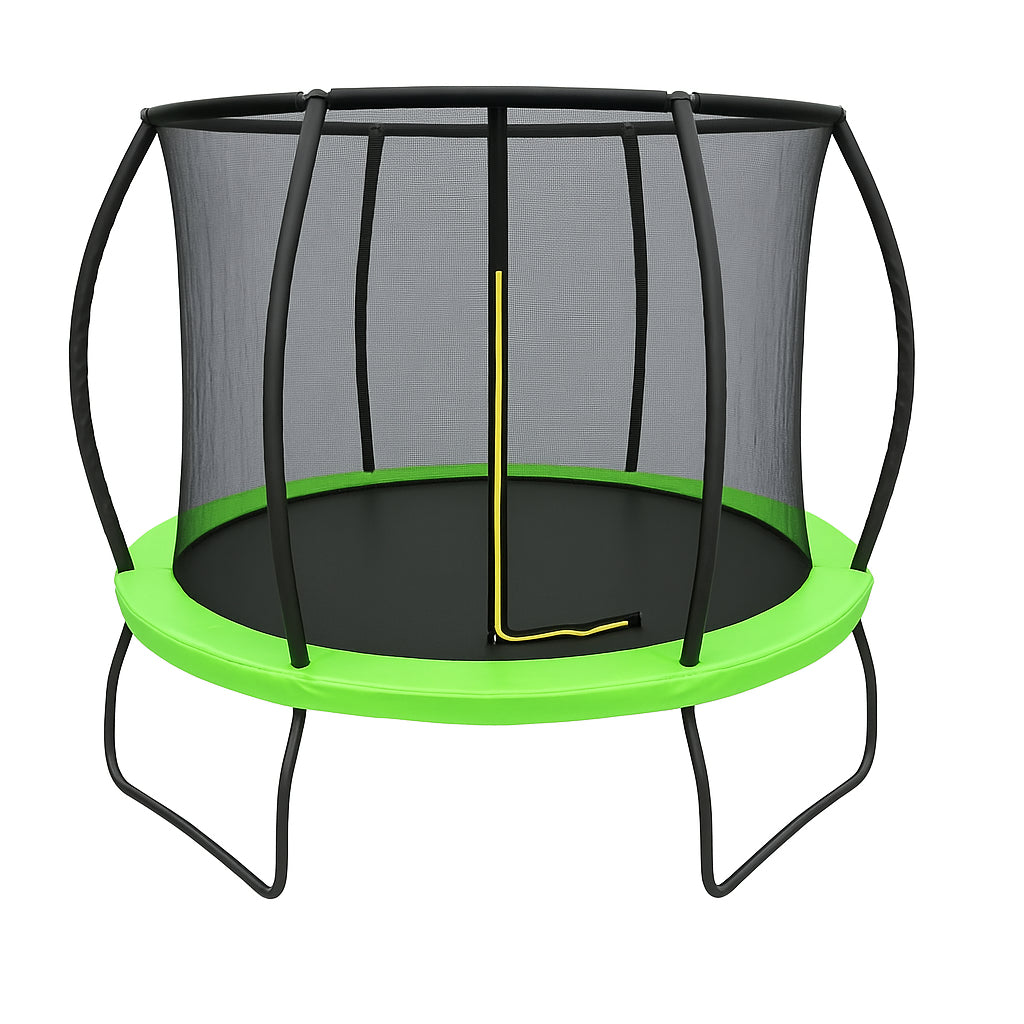 POHJOLAPULSE SPORTS LUXUS Trampoliini Ø 305cm Turvaverkolla, Vihreä
