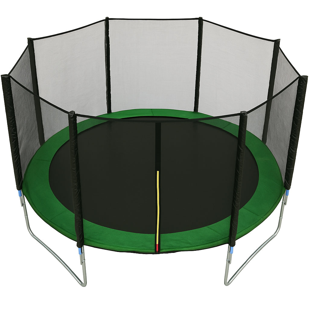 POHJOLAPULSE SPORTS Trampoliini Premium Ø 360cm Turvaverkolla, Vihreä