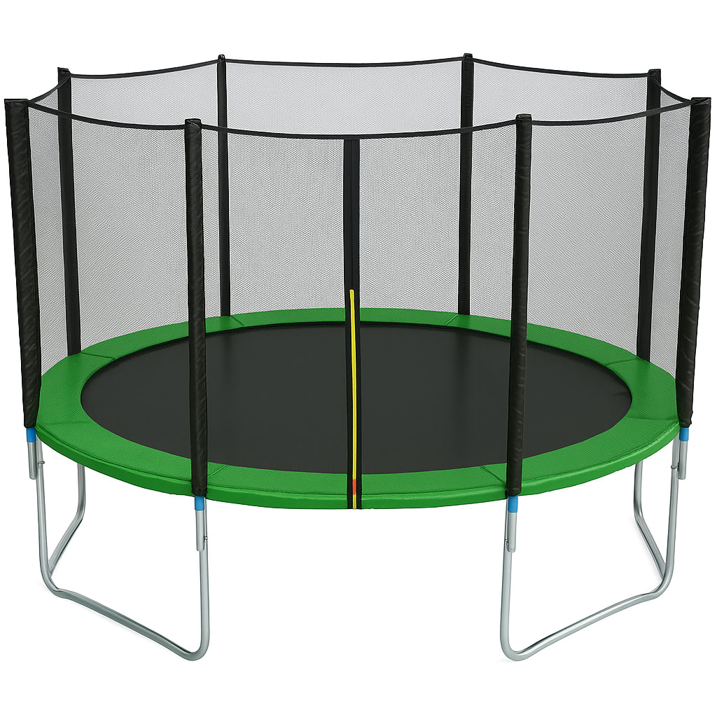 POHJOLAPULSE SPORTS Trampoliini Premium Ø 360cm Turvaverkolla, Vihreä