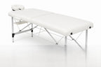 POHJOLAN URHEILUTARVIKE Taitettava Hierontapöytä Premium Alu 2V, 195x70cm, Valkoinen