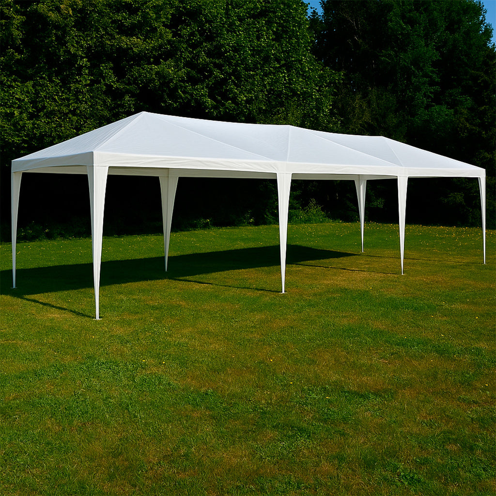 POHJOLA GARDEN Juhlateltta / Paviljonki irrotettavilla sivuilla 3x9m PE, Valkoinen