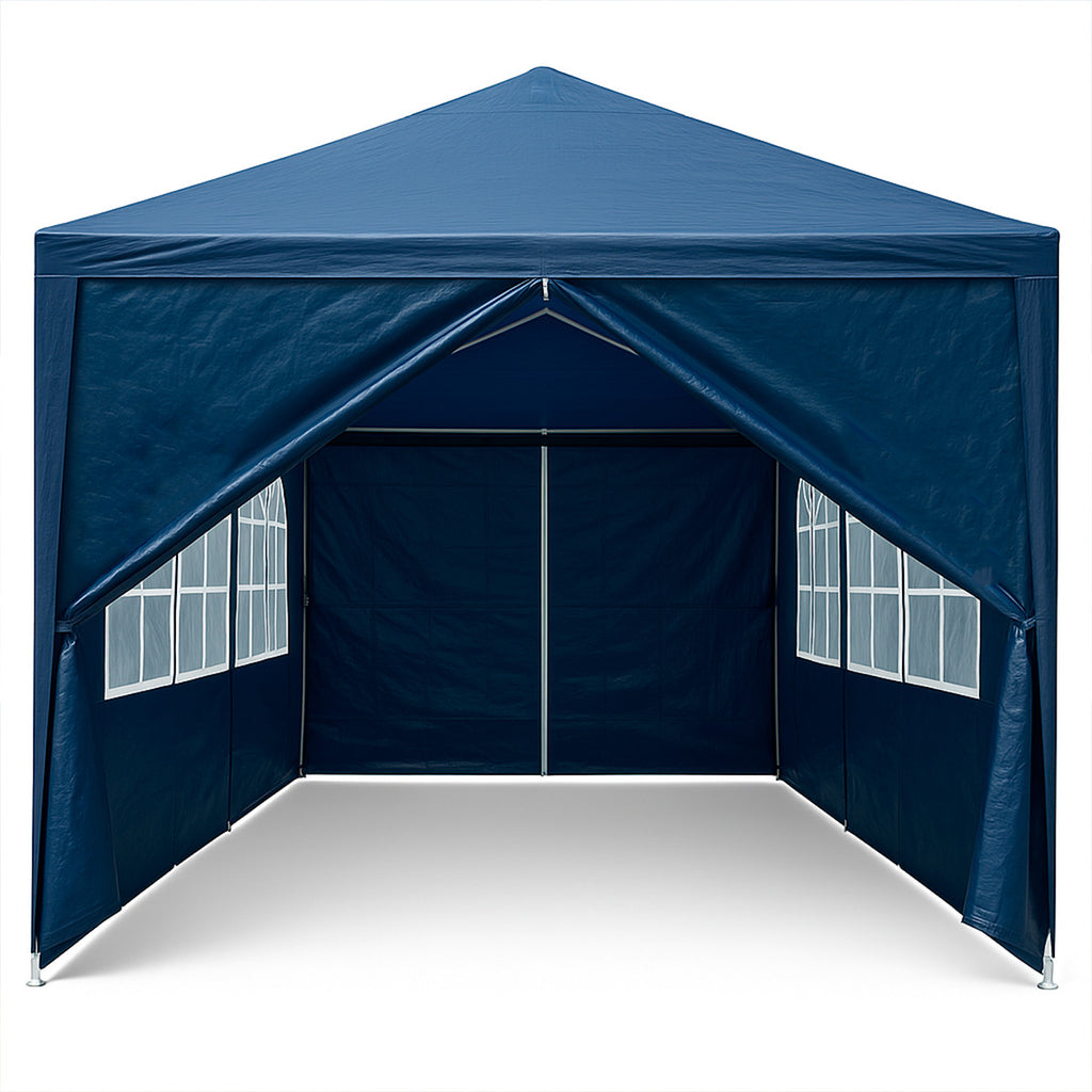 POHJOLA GARDEN Juhlateltta / Paviljonki irrotettavilla sivuilla 3x9m PE, Sininen